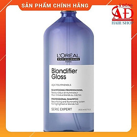 Bộ dầu gội xả hấp dưỡng chăm tóc tẩy nhuộm sáng loreal blondifier gloss