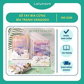 Sổ Tay Bìa cứng phong cách cổ điển,sổ nhật kí vintage chủ đề hội họa tranh Vangogh Lalunavn B188