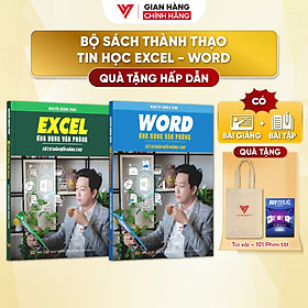 Combo 2 Sách Excel Và Word Ứng Dụng Văn Phòng Từ Cơ Bản Đến Nâng Cao
