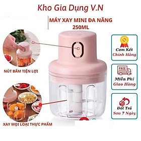 Mua Máy Xay Mini Sạc Điện 250mm  Xay Đồ Ăn Dặm Cho Bé  Nhỏ Gọn Tiện Ích Dễ Sử Dụng  Xay Hành  Tỏi  Rau Củ