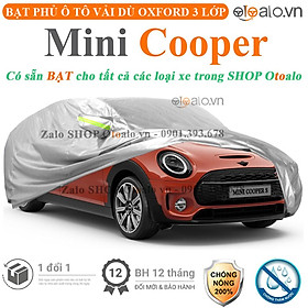 Bạt che phủ xe ô tô Mini Cooper vải dù 3 lớp CAO CẤP BPXOT - OTOALO