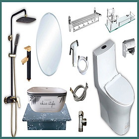 Mua Combo thiết bị vệ sinh sang trọng GRZC03 12 món