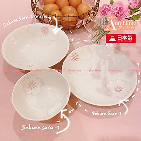 Bộ Bát Đĩa Sứ Thủ Công Sakura Nhập Khẩu Nhật Bản