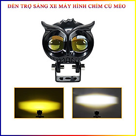 Mua Đèn Pha Siêu Sáng Chống Nước Cho Xe Máy Chim Cú Mèo 7x6.5Cm