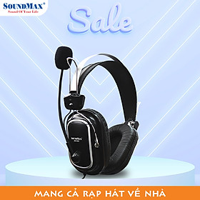 Tai nghe chụp tai có micro tích hợp SoundMax AH-302 - Hàng Chính Hãng