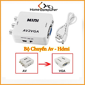 Bộ Chuyển Đổi AV ra VGA. Bộ Chuyển Tín Hiệu Từ Cổng Âm Thanh Av Ra Công Vga Hàng Chất Lượng