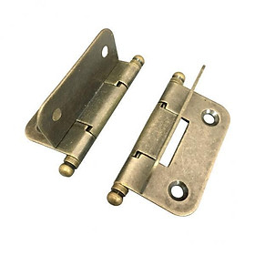 4-6pack Vintage Antique Brass Mini Hinges for Wooden Furniture Box Hardware #2
