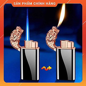 Vỏ Hột Quẹt Bật Lửa Gas BK872 Khò 1 Tia Hình Đầu Hổ 2 Chế Độ Lửa Cực Kỳ Độc Đáo - Nhiều Màu