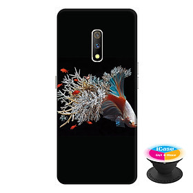 Ốp lưng dành cho điện thoại Realme X hình Cá Betta Mẫu 2 - tặng kèm giá đỡ điện thoại iCase xinh xắn - Hàng chính hãng