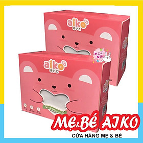 SET 2 HỘP KHĂN VẢI KHÔ ĐA NĂNG AIKO HỘP 340G