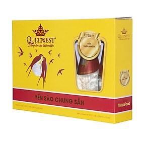 Yến sào chưng sẵn QUEENNEST 7% Hương dưa lưới (Hộp Vàng 5 Chai x 290ML) 