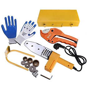 Máy hàn ống PPR 600W, chỉnh nhiệt tự động + kéo cắt 42mm + Găng tay chống trơn