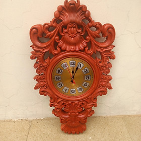 Mua Đồng hồ treo tường gỗ hương cao 60cmx35cmx4cm