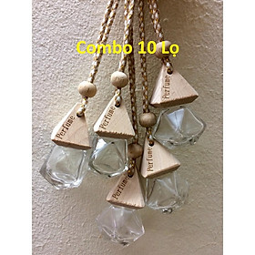 Mua Combo 10 Lọ đựng tinh dầu treo xe hình lục lăng