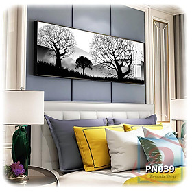 Tranh canvas khổ lớn trang trí phòng ngủ - PN039