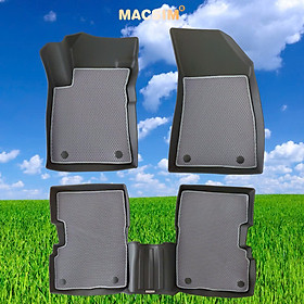 Thảm ô tô sd3 2 lớp dạng lưới lục giác MG ZS 2020-2024+ màu ghi bề mặt cao su siêu sạch - Macsim