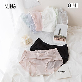 Quần Lót Nữ Vải Sợi Tự Nhiên Mát Lạnh Kháng Khuẩn Cao Cấp Mã QL11