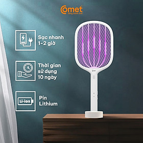 Mua Vợt muỗi điện Comet CP049 Pin Lithium 500mAh sạc 2h dùng 10 ngày BH 12T cổng sạc type C