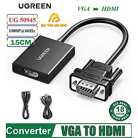 Mua Cáp Chuyển đổi VGA sang HDMI + Audio 3.5mm UGREEN 50945 - Hàng chính hãng