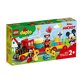 Đồ Chơi LEGO Duplo Đoàn Tàu Sinh Nhật Của Mickey & Minnie 10941 Cho Bé Trên 2 Tuổi