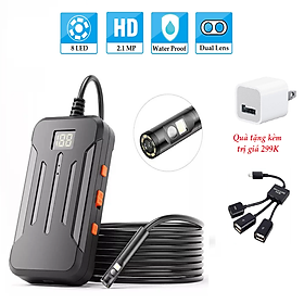 Mua Quà tặng trị giá 299K | Máy Nội Soi Mini ROGTZ F300 | Ống Kính Kép 3.9mm | Chống Nước IP67 | LED HD | WiFi |  Tương Thích Android iOS | Cáp 2 Mét - Hàng Chính Hãng