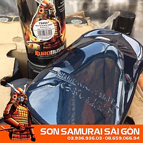 Sơn SAMURAI KUROBUSHI Y9494 MÀU XÁM ĐEN MỜ LOẠI chính hãng