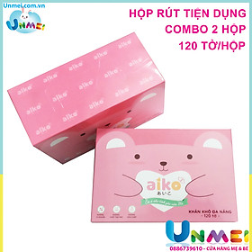 SET 2 HỘP KHĂN VẢI KHÔ ĐA NĂNG AIKO HỘP 340G