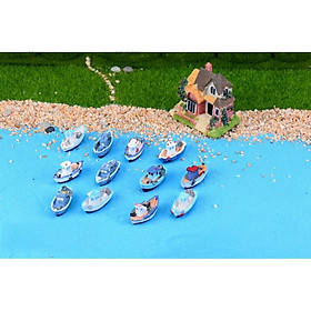 Mua Com bo 02 mô hình thuyền đánh cá của ngư dân Địa Trung Hải(THUYEN-01)