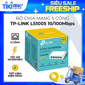 Hình ảnh TP-Link LS1005 - Bộ Chia Mạng Switch Để Bàn 5 cổng 10/100Mbps - Hàng Chính Hãng
