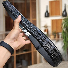 Thắt Lưng Cá Sấu Liền Nguyên Tấm GAI LƯNG N23D1 (mặt trắng)