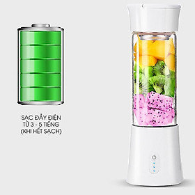 Mua Máy xay sinh tố sạc điện cầm tay mini 4 lưỡi dao ZDK-T8 - Màu ngẫu nhiên - GDHN Loại Tốt