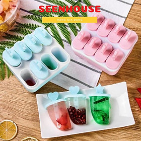 Mua Khuôn Kem Que 8 Ngăn Hoặc 6 Ngăn Que Rời dễ thương