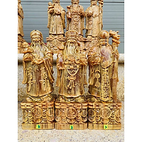 Mua Bộ tam đa phúc lộc thọ bằng gỗ huyết long cao 30×11×9cm