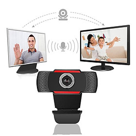 Webcam HD PC Camera, Web Cam with Microphone, Video Calling and Recording for Computer Laptop Desktop, Plug and Play USB Camera