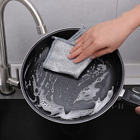 Mua Set 10 Khăn Lau Bếp Dây Kim Loại  Lau Máy Rửa Bát Chống Xước  Khăn Lau Đa Năng Chống Trầy