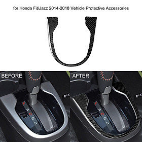 Car Gear Panel Outer-frame Stickers Shift Knob Trim Fit for Honda Fit/Jazz 2014-2018 Vehicle Protective Accessories