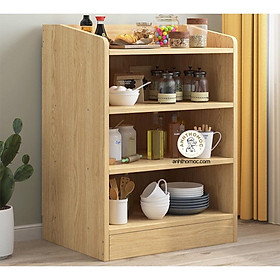 Mua Kệ lò vi sóng  tủ bếp nhỏ gọn  gỗ mdf lõi nhập vân sồi hạn chế trầy xước1.2 (Freeship  Hàng đã lắp sẵn) - TB888878