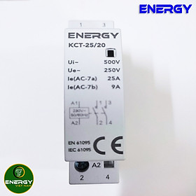 Khởi Động Từ 1 Pha 220V ENERGY 25A_63A Công Tắc Tơ Contactor - Dùng kết hợp với Timer hẹn giờ hoặc Điều Khiển Từ Xa - Để Bật - Tắt Thiết Bị Điện