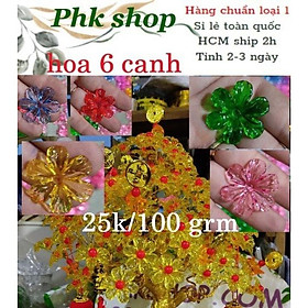 Mua 100gr hoa pha lê 6 cánh hàng đẹp loại 1 phk shop
