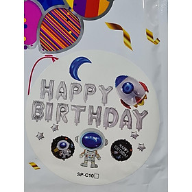 Hình ảnh Set bong bóng phụ kiện trang trí sinh nhật, party cho bé trai phi hành giai nhiều họa tiết 35-40cm - BOBABO
