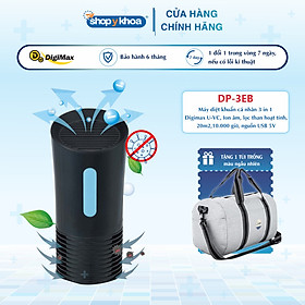 Mua Máy diệt khuẩn 3 in 1 Digimax U-VC  Ion âm  lọc than hoạt tính  20m2 10.000hr  nguồn USB 5V (DP-3EB)