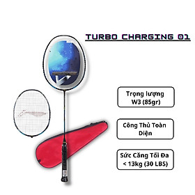 Vợt Cầu Lông Turbo Charging 01- Màu Đen Xanh - Dành Cho Lối Đánh Tốc Độ