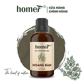 Tinh Dầu Hoàng Đàn Ấn Độ Homer 100ml - Chính Hãng, Đạt Chuẩn Kiểm Định Cao Cấp - Tinh Dầu Xông Thơm Phòng, Thư Giãn, Khử Mùi hiệu quả
