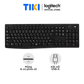 Bàn Phím Không Dây Logitech K270 - Hàng Chính Hãng