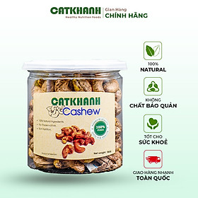 Hạt điều rang muối vỏ lụa Cát Khánh hủ 180gr