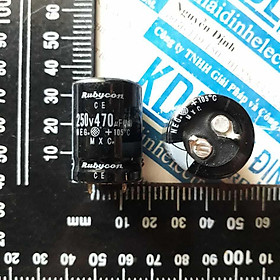Combo 2 con TỤ HÓA, TỤ PHÂN CỰC,TỤ SỪNG 470uF 250V 22 x 30mm kde2889