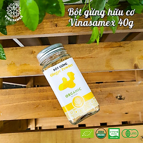 Bột gừng hữu cơ Vinasamex 40g - Ginger Powder Organic Vinasamex 40g