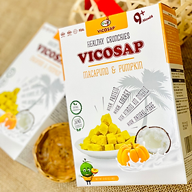 Bánh dinh dưỡng VICOSAP làm từ dừa sáp không chiên qua dầu ăn vặt healthy cho bé