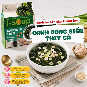Isoup Viên Canh Rong Biển Thịt Gà Ăn Liền Sấy Thăng Hoa 42G
