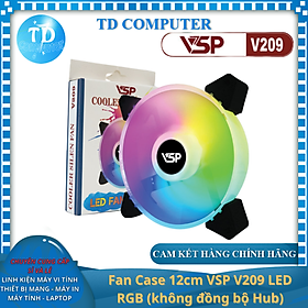 Fan Case 12cm VSP V209 LED RGB (không đồng bộ Hub) - Hàng chính hãng Tech Vision phân phối